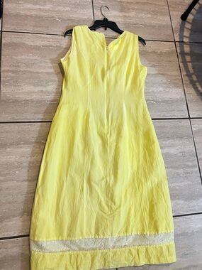 Robert Louis Yellow Blouse with Black Label